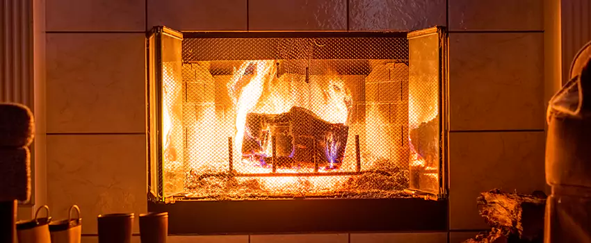 Mendota Hearth Landscape Fireplace Installation in Wright, Florida